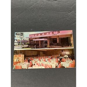 Vintage Daytona Beach‎ FL Postcard Tommie's Restaurant Cocktail Lounge Unposted
